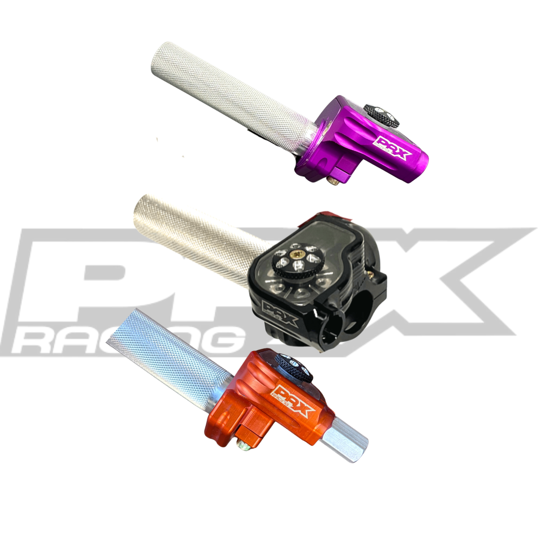 PAX RACING 2024+ 50CC / 65CC BILLET THROTTLE W/ BILLET THROTTLE TUBE FOR STOCK BARS