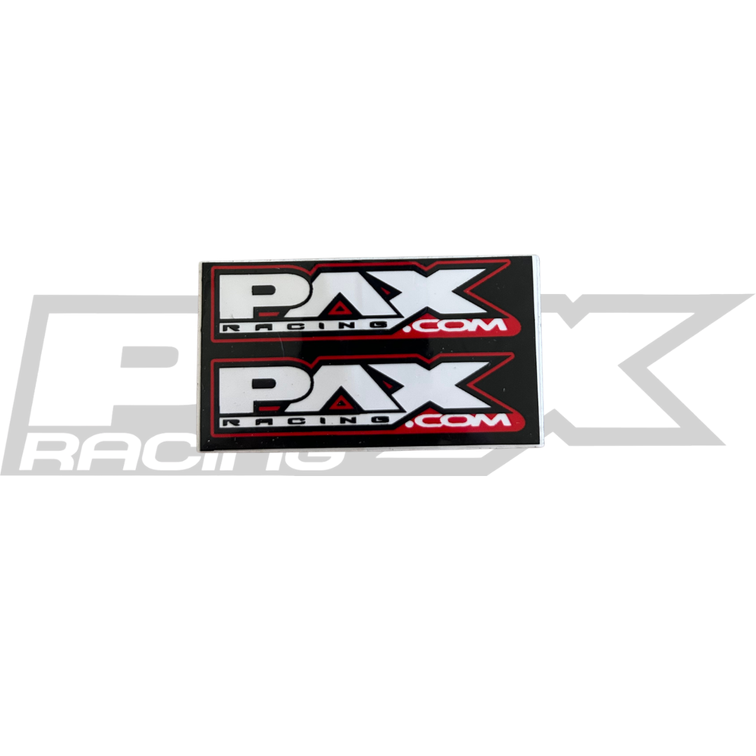 PAX RACING RED AND BLACK BLOCK LOGO