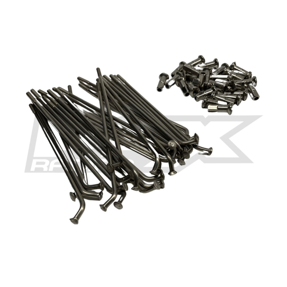 50cc Front 10" Wheel Stainless Steel Spokes and Nipples