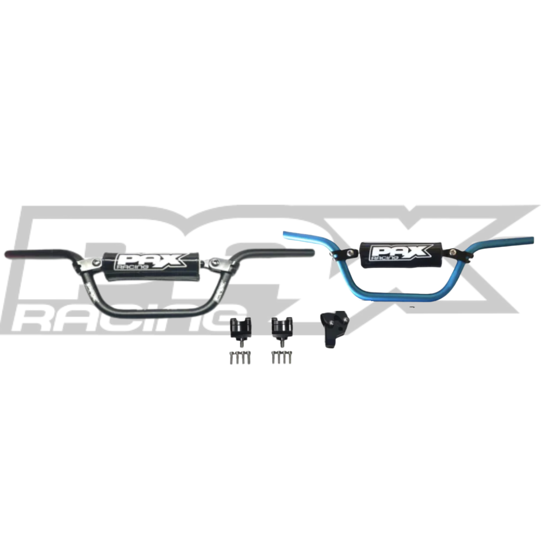 PAX RACING PW50 HIGH HANDLEBARS W/ STAINLESS BAR CLAMP BOLTS