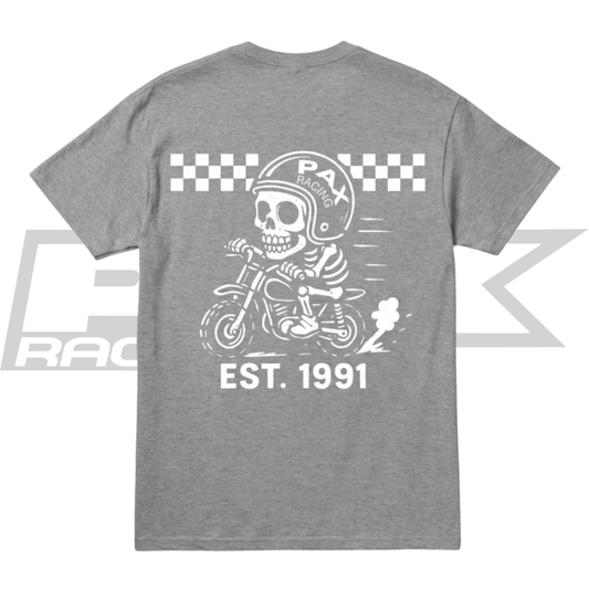 PAX RACING FULL SEND T-SHIRT GRAY