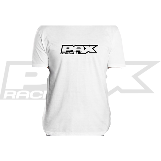 PAX RACING ADULT WHITE LOGO SHIRT (L, XL OR 2XL)