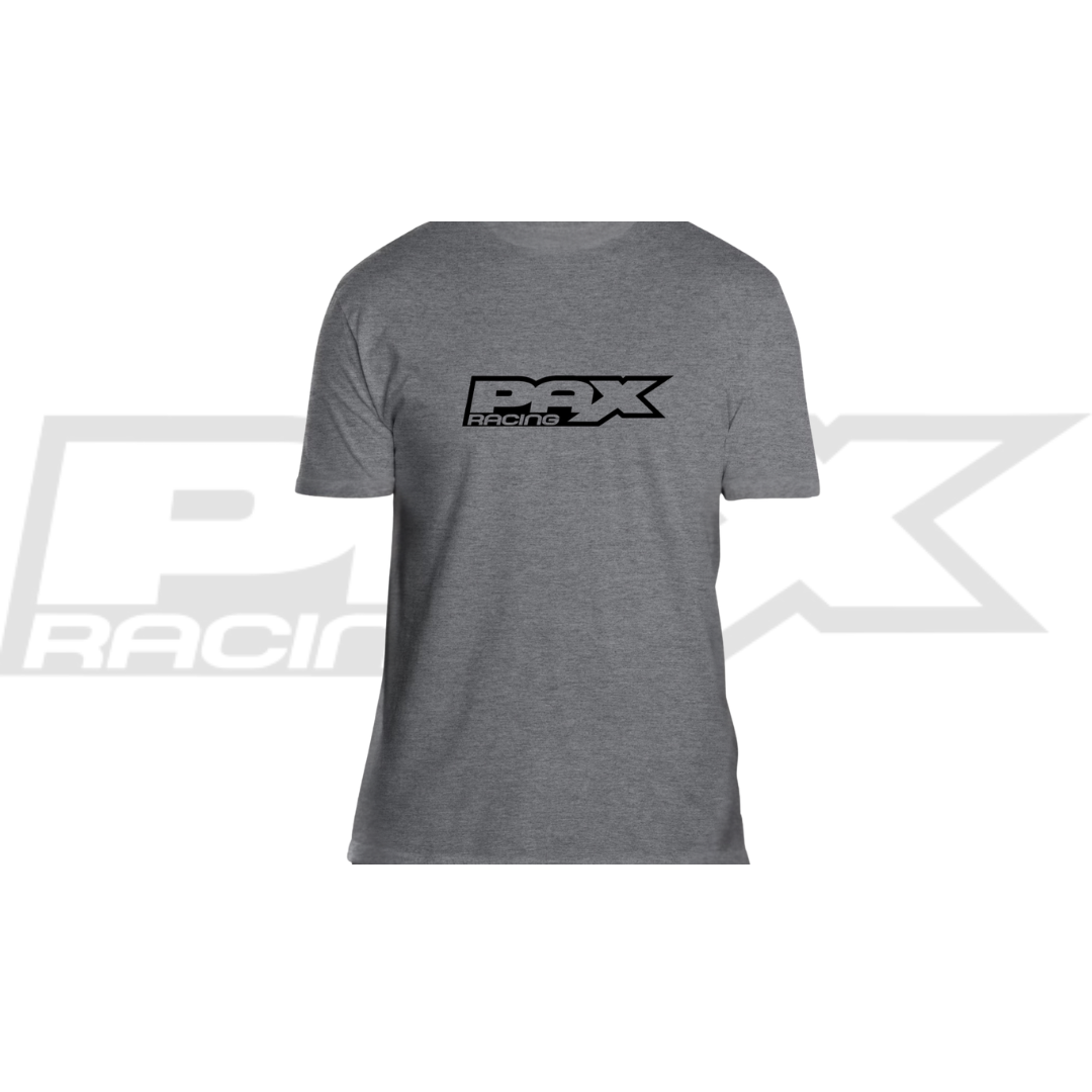 PAX RACING ADULT GRAY LOGO SHIRT (L OR XXL)