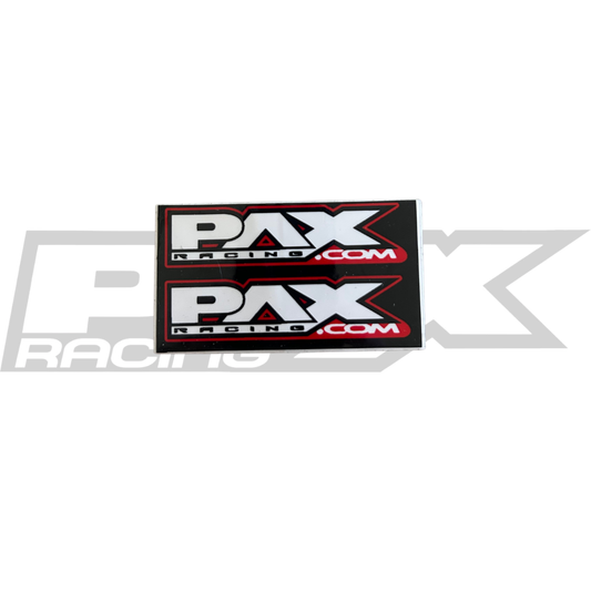 PAX RACING RED AND BLACK BLOCK LOGO