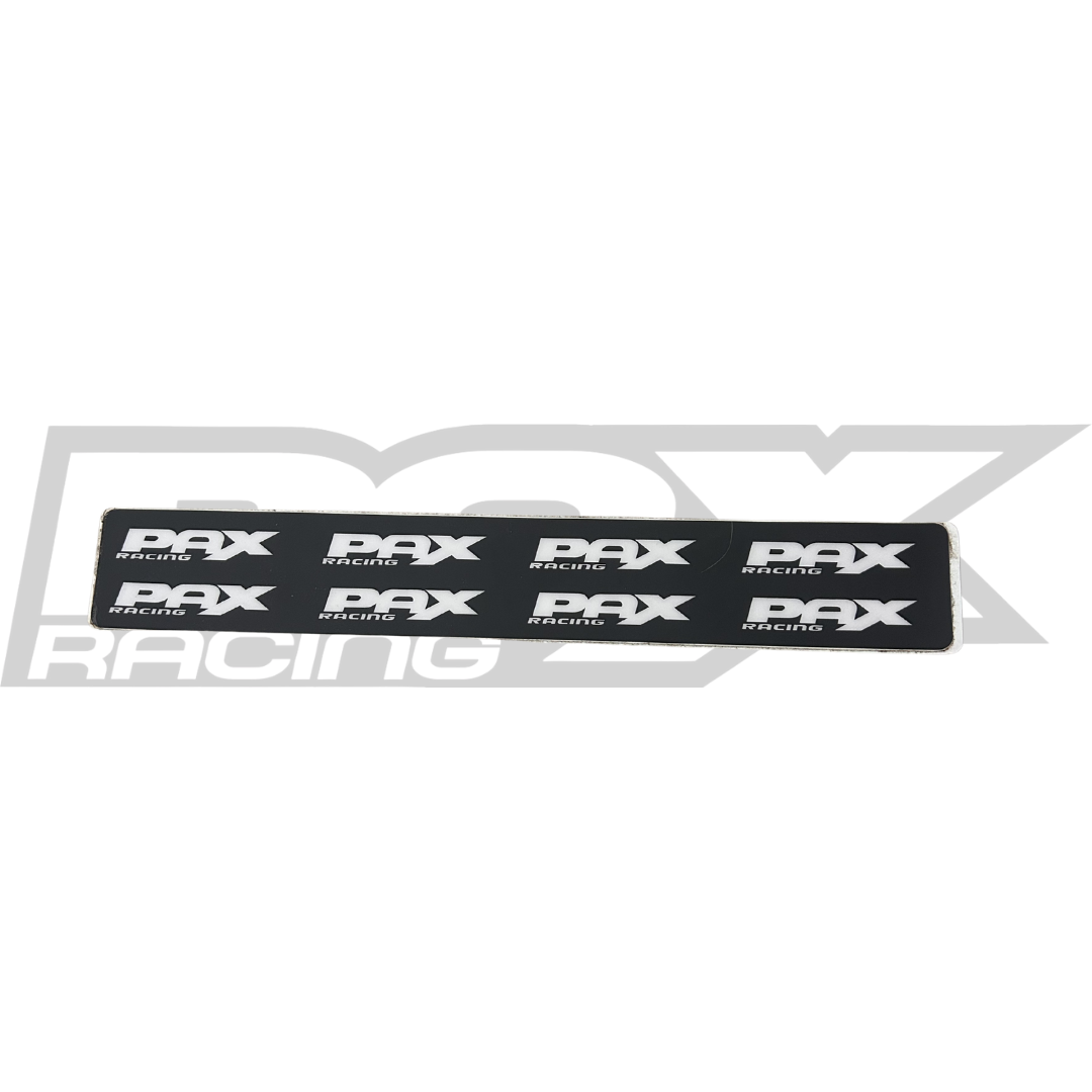 PAX RACING 11" STICKER SHEET BLACK