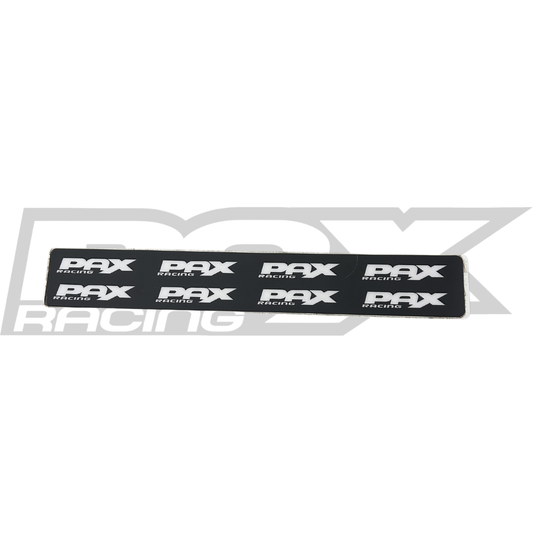 PAX RACING 11" STICKER SHEET BLACK