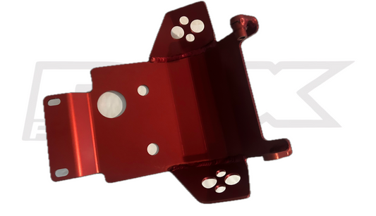 PAX RACING KLX110 RED SKID PLATE