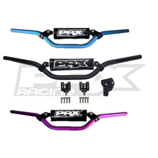 PAX Racing PW50 Handle Bars Stock Height W/ Stainless Bar Clamp Bolts